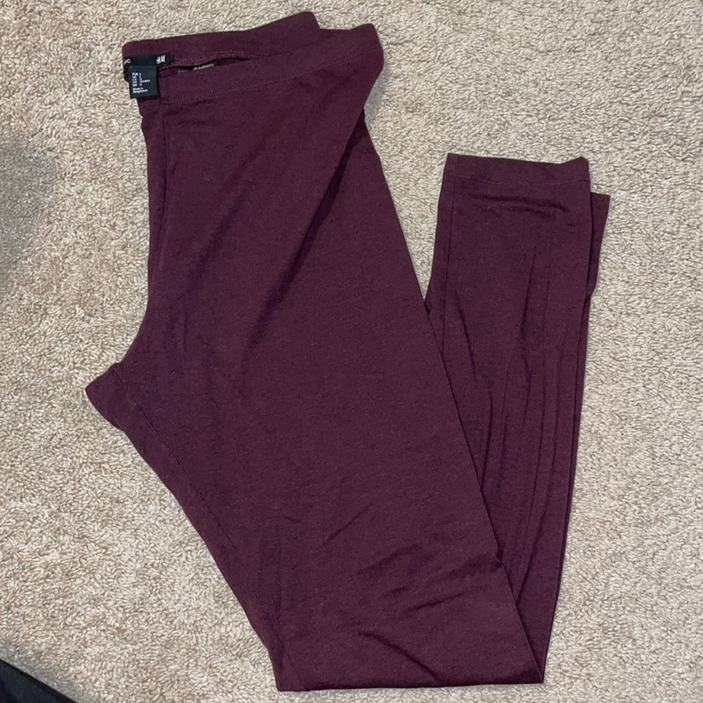 H&M Basic Legging - maroon